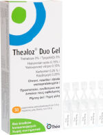 Thea Pharma Hellas Thealoz Duo Gel Οφθαλμικές Σταγόνες με Υαλουρονικό Οξύ για Ξηροφθαλμία 30x0.4ml