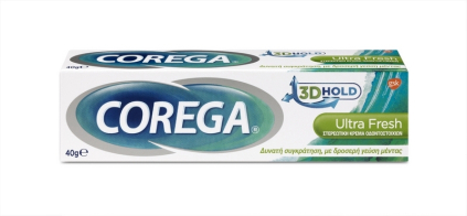 Corega Ultra Fresh Στερεωτική Κρέμα Τεχνητής Οδοντοστοιχίας 40gr