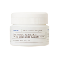 Korres Mediterranean Κρέμα Προσώπου Νυκτός για Ενυδάτωση με Υαλουρονικό Οξύ & Γάλα Γαϊδούρας 40ml