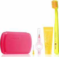 Curaprox Travel Set Στοματικής Υγιεινής Ταξιδίου Φούξια