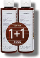 Korres Αμύγδαλο & Λινάρι Σαμπουάν Αναδόμησης/Θρέψης για Ξηρά Μαλλιά 2x250ml