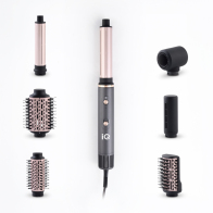 IQ HD-1279 Airstyler 7-Σε-1 Κεραμική Ηλεκτρική Βούρτσα με Αέρα και Περιστρεφόμενη Κεφαλή 1300W