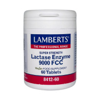 Lamberts Lactase Enzyme 9000 FCC Xωρίς Γλουτένη 350mg 60 Tαμπλέτες