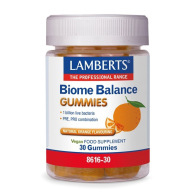 Lamberts Biome Balance Gummies Πρεβιοτικά 30 Ζελεδάκια Πορτοκάλι