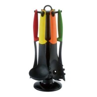 Cheffinger CF-UT01 Σετ Εργαλεία Κουζίνας Αντιβακτηριδιακά 7 Τεμ με Περιστρεφόμενη Βάση