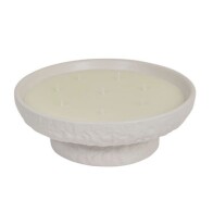 Αtmosphera Αρωματικό Κερί Stony με Διάρκεια 10 ώρες Vanilla 23.5x7.7cm