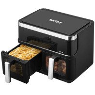Bakaji 02841438 Φριτέζα Αέρος με Διπλό Καλάθι XXL 12L Airfryer με Οθόνη LED