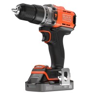 Black & Decker BCD383D1XC-QW Κρουστικό Δραπανοκατσάβιδο Μπαταρίας 18V 1x2Ah