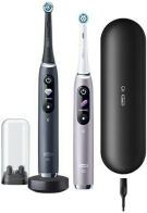 Oral-B 81770087 iO 9 Duo Ηλεκτρικές Οδοντόβουρτσες Black & Rose Quartz