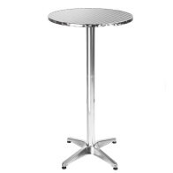 Bakaji 02824797 Στρογγυλό Πτυσσόμενο Τραπέζι Μπαρ Μπιστρό Αλουμινίου 60x110cm για Εξωτερικό Χώρο
