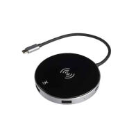 MOB XTORM USB-C HUB WIRELESS CHARGING SPACE GREY