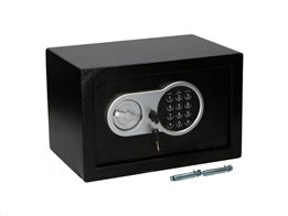 Safe Alarm Χρηματοκιβώτιο Ασφαλείας 20x19.5x30.5 με Ηλεκτρονική Κλειδαριά και Κλειδί, 01279