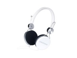 Grundig Ρυθμιζόμενα Στερεοφωνικά Ακουστικά On-Ear με Πλεκτό Περίβλημα Στέκας, 52668 Λευκό
