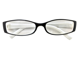 Lifetime Vision Unisex Γυαλιά Πρεσβυωπίας με Λεπτό Λευκό-Μαύρο σκελετό και βαθμό +3.00, 52681