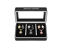 Pierre Cardin Gift Set Pxx0209 Σετ Συλλογή Κοσμημάτων Από Κράμα Χρυσού, Ρόδιο, Με 3 Κολιέ