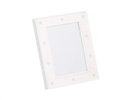 Arti Casa Διακοσμητικός Τετράγωνος Καθρέπτης με LED Φως 23.7x18.7x2.9cm Λευκό