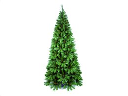 Τεχνητό Χριστουγεννιάτικο Δέντρο TIFFANY PINE ύψους 2.40 μέτρων με κουκουνάρια, σε πράσινο χρώμα