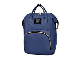 Aria Trade Γυναικείο Σακίδιο Πλάτης Backpack Αδιάβροχο με εξωτερική τσέπη σε μπλε χρώμα, 51x36 cm
