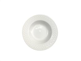 Pierre Cardin Πιάτο Βαθύ από Πορσελάνη διαμέτρου 21 cm σε λευκό χρώμα