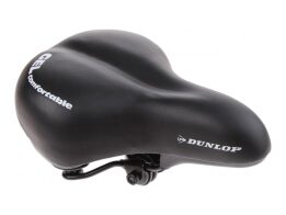 Dunlop Σέλα Ποδηλάτου με Gel σε μαύρο χρώμα, 26.5x18.5 cm