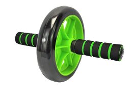 Dunlop Τροχός Ρόδα Κοιλιακών με διάμετρο 20.5 cm και χαλάκι,  Πράσινο