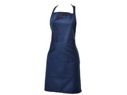Βαμβακερή Ποδιά Κουζίνας Ολόσωμη με τσέπη σε μπλε χρώμα, 65x80 cm Chef
