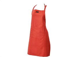 Βαμβακερή Ποδιά Κουζίνας Ολόσωμη με τσέπη σε τερακότα χρώμα, 65x80 cm Chef