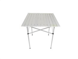 Πτυσσόμενο Τραπέζι Κήπου και Βεράντας σε λευκό χρώμα, 70x70x70 cm, Garden Camping Table