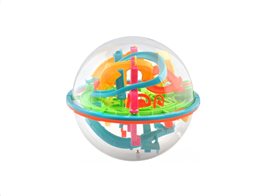 Aria Trade Παιχνίδι 3D μπάλα λαβύρινθος με μπαλίτσες με 138 εμπόδια, 18x18cm