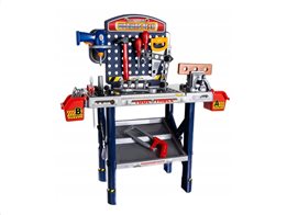 Aria Trade Παιδικός Πάγκος Εργασίας Παιχνίδι μίμησης Εργαστήρι με εργαλεία, 76x52x26 cm, Workbench