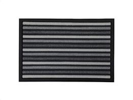 Πατάκι Χαλάκι εισόδου με σχέδιο ρίγες σε γκρι αποχρώσεις, 40x60 cm, Doormat with stripes grey