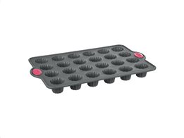 Φόρμα Σιλικόνης με 30 θέσεις για Cupcakes, Muffins σε γκρι σκούρο χρώμα, 34x21.50x4 cm
