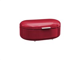 Μεταλλική Ψωμιέρα σε κόκκινο χρώμα σε retro style, 40x25x18 cm, Bread box