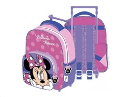 Disney Σχολική Τσάντα Τρόλεϊ Σακίδιο Πλάτης Νηπίου με θέμα Minnie, 24x36x12 cm, Trolley bag
