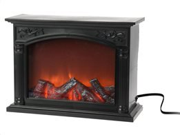 Διακοσμητικό Φωτιστικό, τύπου τζάκι, με εφέ πυρωμένα κάρβουνα, 33x24 cm