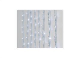 Κουρτίνα με 320 Led Χριστουγεννιάτικα Λαμπάκια για εξωτερικό χώρο σε ψυχρό λευκό χρώμα, 100cm