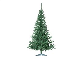 Τεχνητό Χριστουγεννιάτικο Δέντρο ύψους 210cm, με πλαστική βάση σε πράσινο χρώμα, Sapin Essentiel