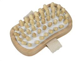 Ξύλινο Εργαλείο Μασάζ για κυτταρίτιδα σε φυσικό χρώμα ξύλου, σε ορθογώνιο σχήμα, Massage roller