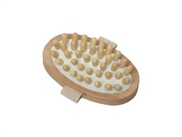 Ξύλινο Εργαλείο Μασάζ για κυτταρίτιδα σε φυσικό χρώμα ξύλου, σε στρογγυλλό σχήμα, Massage roller