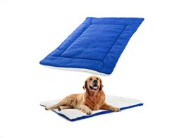 Μαλακό Αναπαυτικό Κρεβάτι Μαξιλάρι για Σκύλους Γάτες και άλλα Κατοικίδια σε Μπλε χρώμα, 70x53x2.5 cm