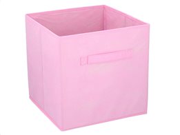 Υφασμάτινο Κουτί Αποθήκευσης με λαβές, 30x30x30 cm, Storage box Ροζ