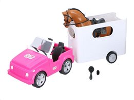 Eddy Toys Όχημα με Με Τρέιλερ Μεταφοράς Αλόγου και Άλογο, 28x15x61 cm