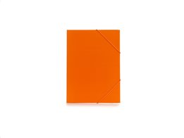 Φάκελος αρχειοθέτησης εγγράφων Α4, με λάστιχο σε 4 χρώματα, 31.5x23.5x0.2 cm Πορτοκαλί