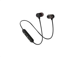 Aria Trade Bluetooth Ακουστικά Handsfree Ψείρες In Ear με Ενσωματωμένο Μικρόφωνο Μαύρο