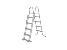 Bestway Σκάλα για Πισίνα με 4 σκαλοπάτια σε γκρι χρώμα ύψους 122 cm, Pool ladder 58331