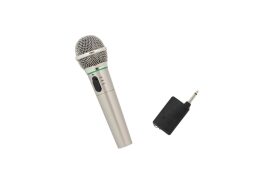 Ενσύρματο, Ασύρματο Δυναμικό Μικρόφωνο Karaoke σε Ασημί χρώμα, Wireless microphone