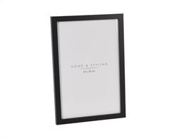 Ξύλινη Κορνίζα Παραλληλόγραμμη με Μαύρο πλαίσιο Κατάλληλη για φωτογραφίες 20x30 cm, Photoframe
