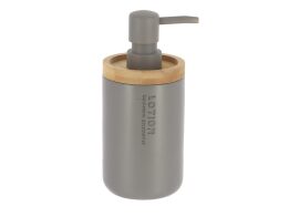Διανεμητής Σαπουνιού Dispenser Δοχείο για Κρεμοσάπουνο 280ml με Αντλία, σε Γκρι χρώμα