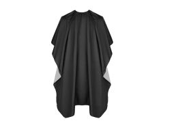 Αδιάβροχη Μπέρτα Κουρέματος από Πολυεστέρα σε Μαύρο χρώμα, 100x140 cm