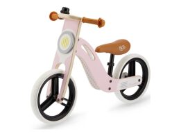Kinderkraft παιδικό ξύλινο ποδήλατο ισορροπίας σε ροζ χρώμα, 83x40x54 cm